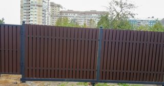 Купить распашные ворота из штакетника Славгород, цена от 2734 руб.